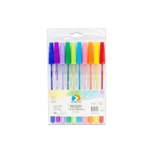 BOLIGRAFO EZCO PASTEL 1mm x 10u SURT