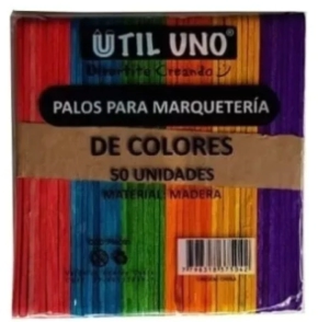PALITOS HELADOS UTIL UNO COLOR x 50u