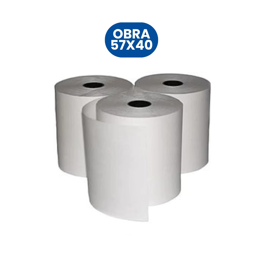 PAPEL P PEL OBRA 57mm x 40mts x 10u