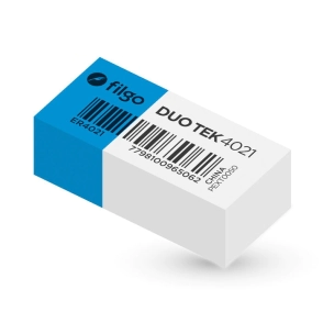 GOMAS FILGO DUOTEK 4021 AZUL y BLANCA x 36u